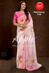 Harmony Vol 1 By Apple Organza Printed Sarees Wholesale Market In Surat